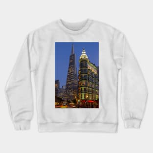 Columbus and Transamerica Buildings Crewneck Sweatshirt